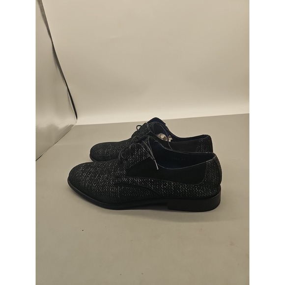 Maczoo Oxford Dress Shoes Black Checkered Lace Up Pointed Toe Size 11 5205 (44) main image 5